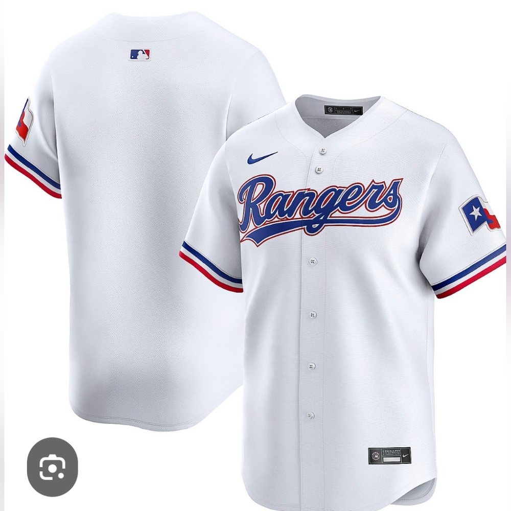 Nike White Jersey with Red and Blue Trim